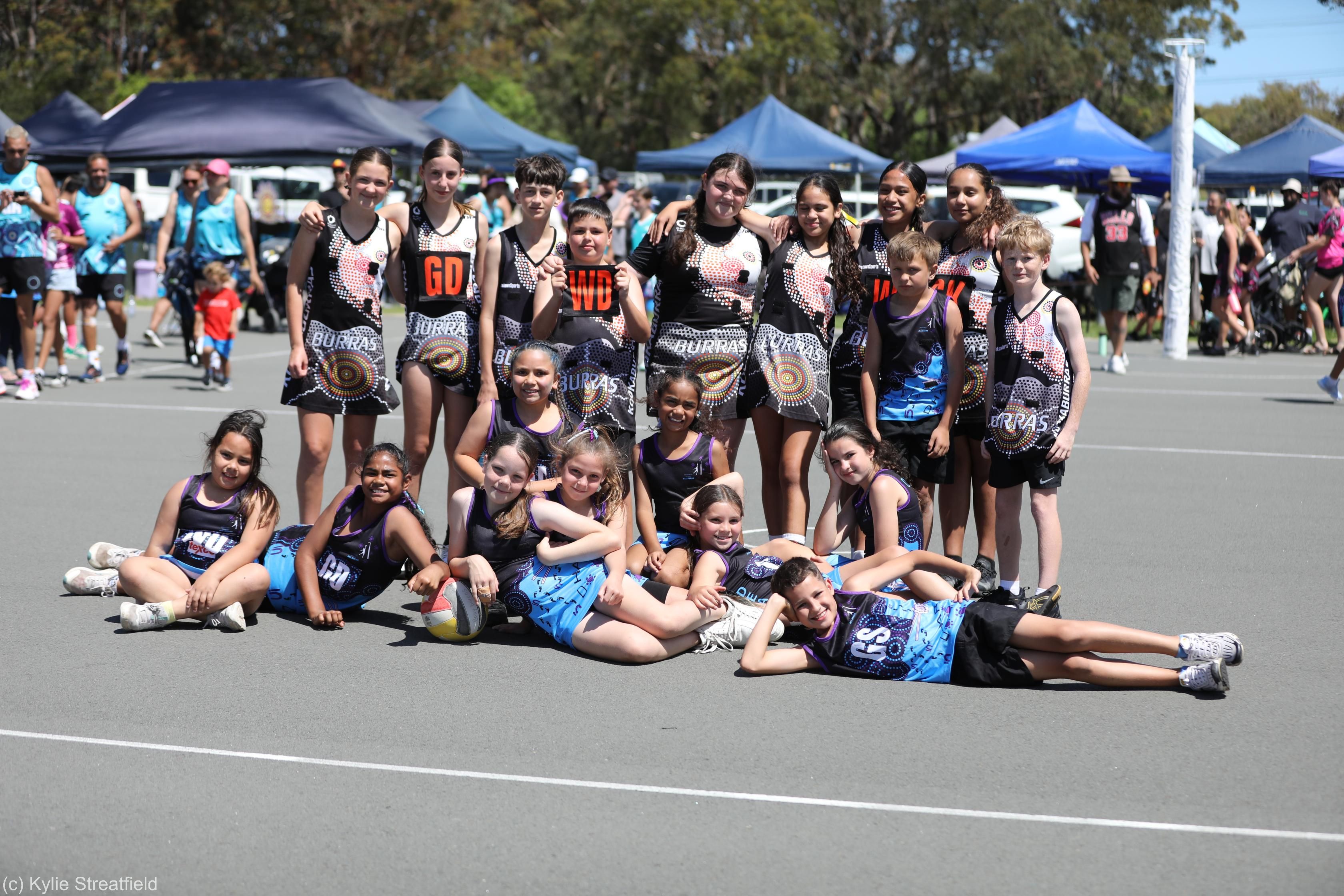 2024 Koori Netball Tournament Group Shot - Image Credit Kylie Streatfield