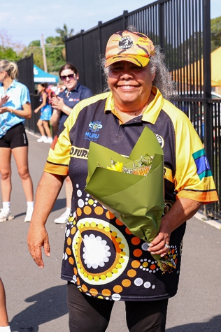 Aunty Cino at the 2025 Mount Druitt Koori Gala Day.